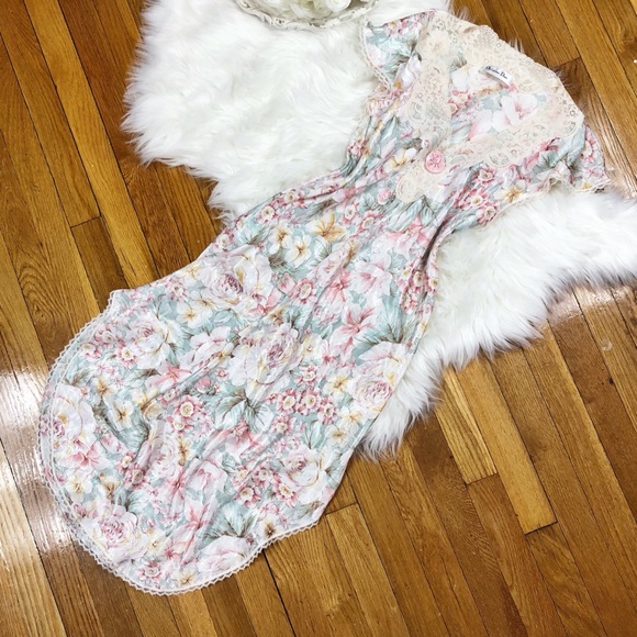 SOLD🌹Vtg Christian Dior Silky Floral Print Slip🌹 - Picture 5 of 5